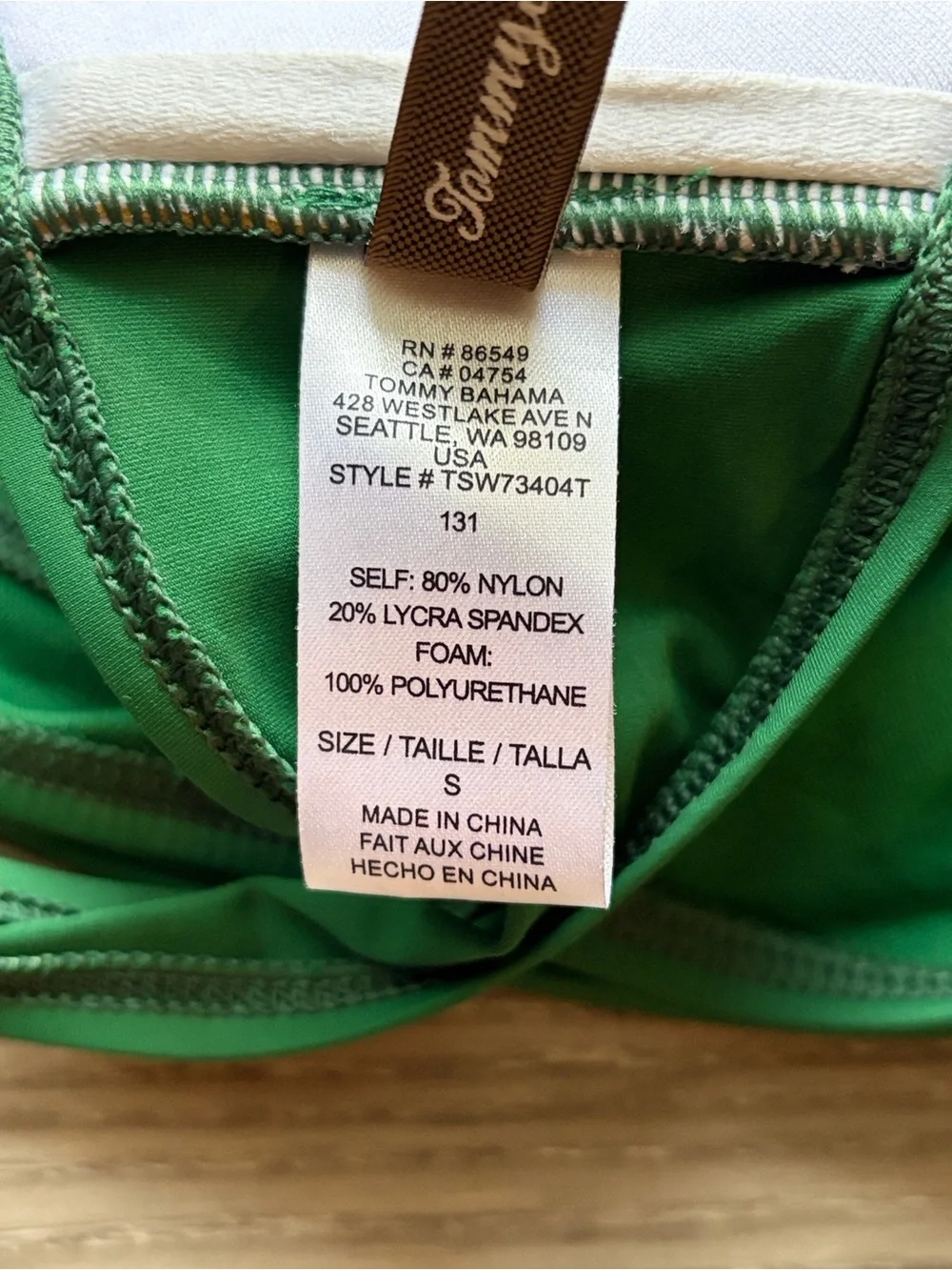 Tommy Bahama Green Twist-Front Bikini Set - Women's Swim